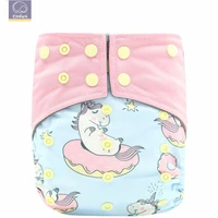 

Happy Flute Wholesale Fashion design high quality eco friendly ecological cloth baby reusable cloth diaper