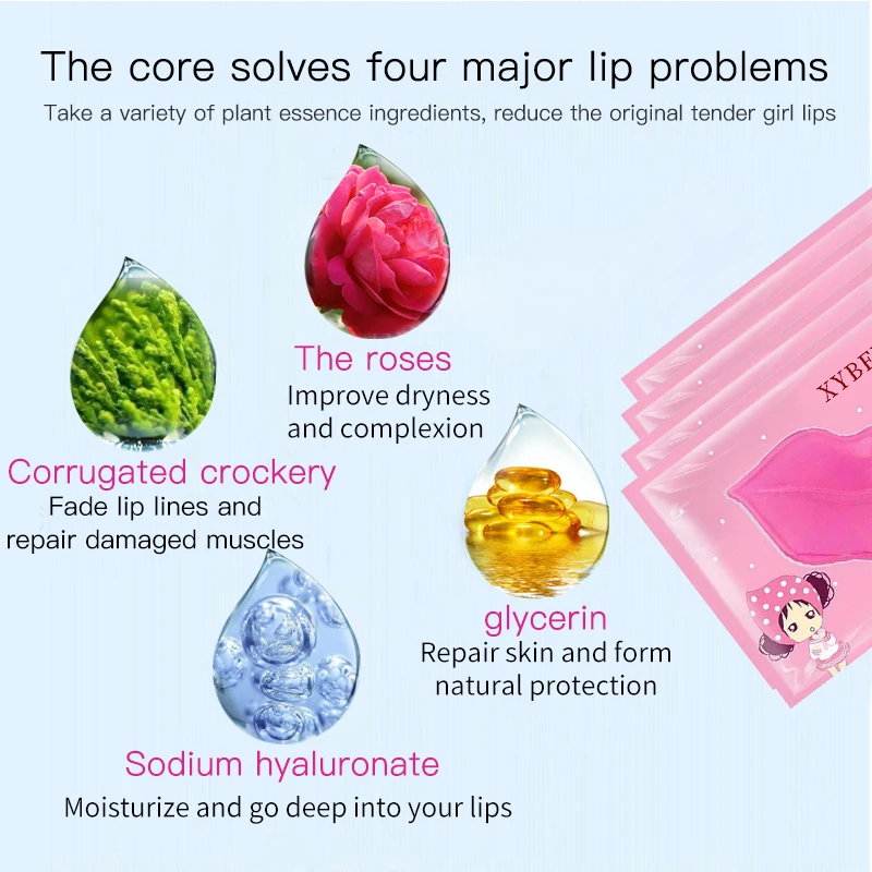 
sleeping collagen lip mask private label lips mask collagen The factory supports customization 