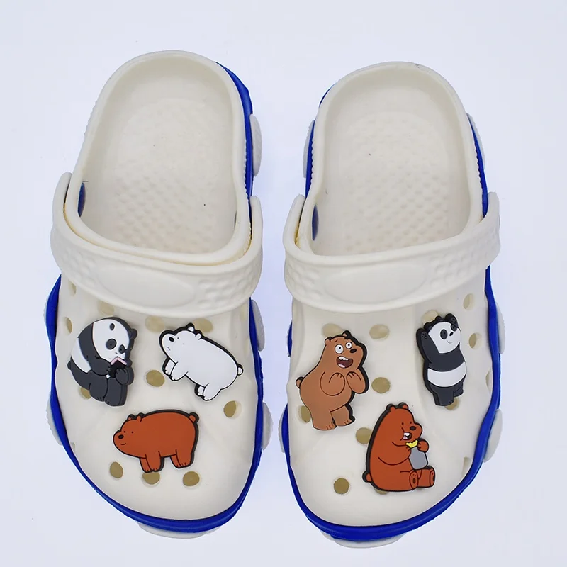 

Wholesale Bear Cartoon Korean Fashion PVC shoelace charms/shoe decorations/shoe charms/shoe accessories