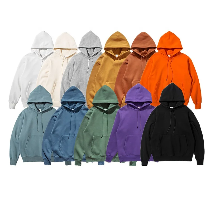 

Drop shipping spring and autumn solid color hoodies unisex fleece hoodie with hooded men blank hoodies for women