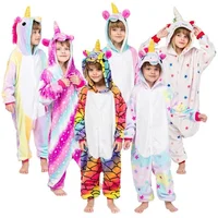

Children autumn and winter cartoon animal conjoined pajama toilet version of children's home flannel pajama wholesale