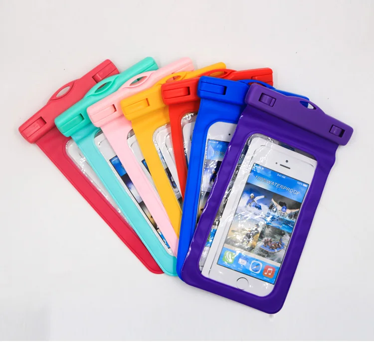 

popular design Ipx8 Pvc Camping Floating Swimming Drifting For Iphone Case With Mobile Phone Waterproof Pouch Bags, As shown in the picture
