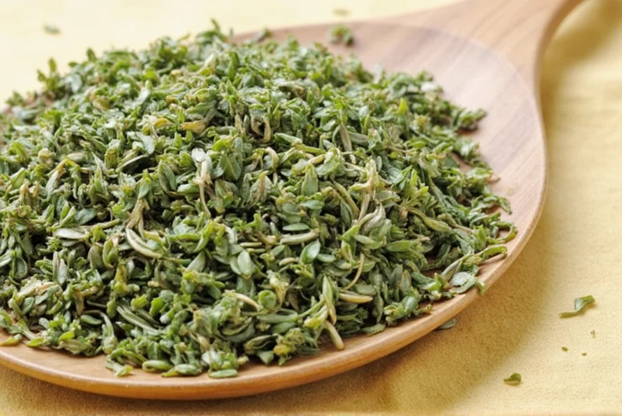 Fresh vs dried thyme leaves