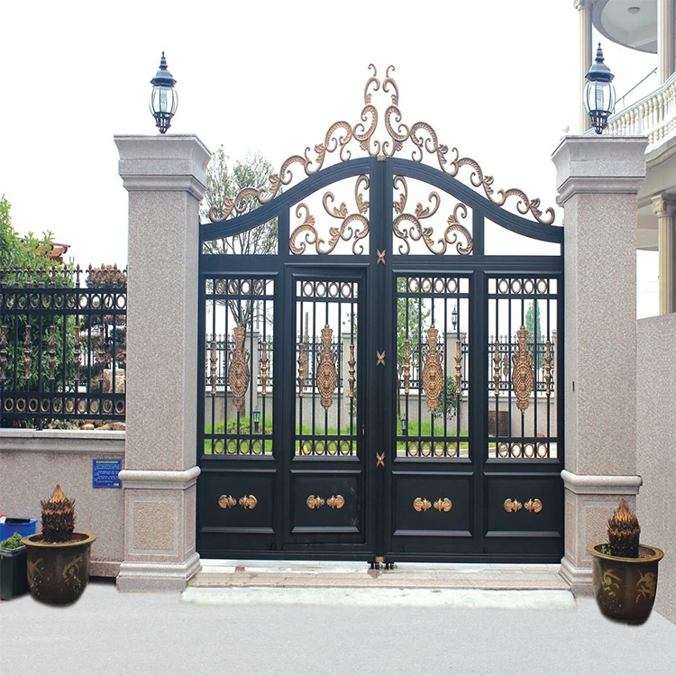 Hsmg13 Custom Made Villa House Wrought Iron Gates And Fences Design