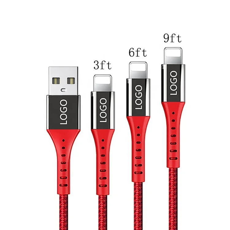 

Mobile Phone Accessories Nylon Braided USB-C to USB A 2.4A 3A Type C Fast Charger Cable 2.0 Type-C C-Type Data USB Cable, Black red