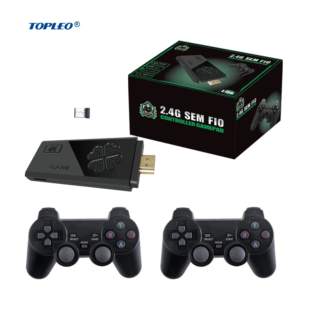 

Topleo Video Game Console classic HD 3500 10000 mini 4k portable retro game stick game console