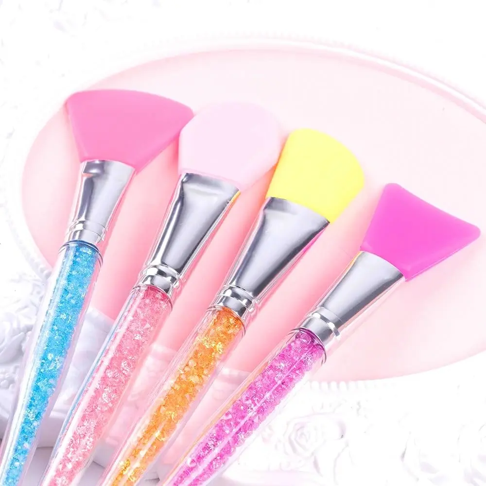 

Flexible Facial Mud Mask Applicator Brush Soft Face Mask Applicator For Mud ClayCharcoal Beauty Tools Silicone Face Mask Brush