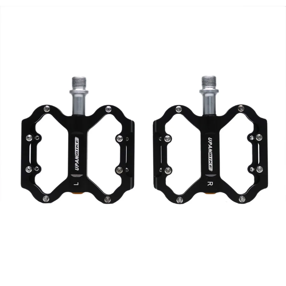 

UUPANBIKE Mountain Bike Pedals Triple Bearings Aluminum Flat Platform CR-MO Spindle Pedals