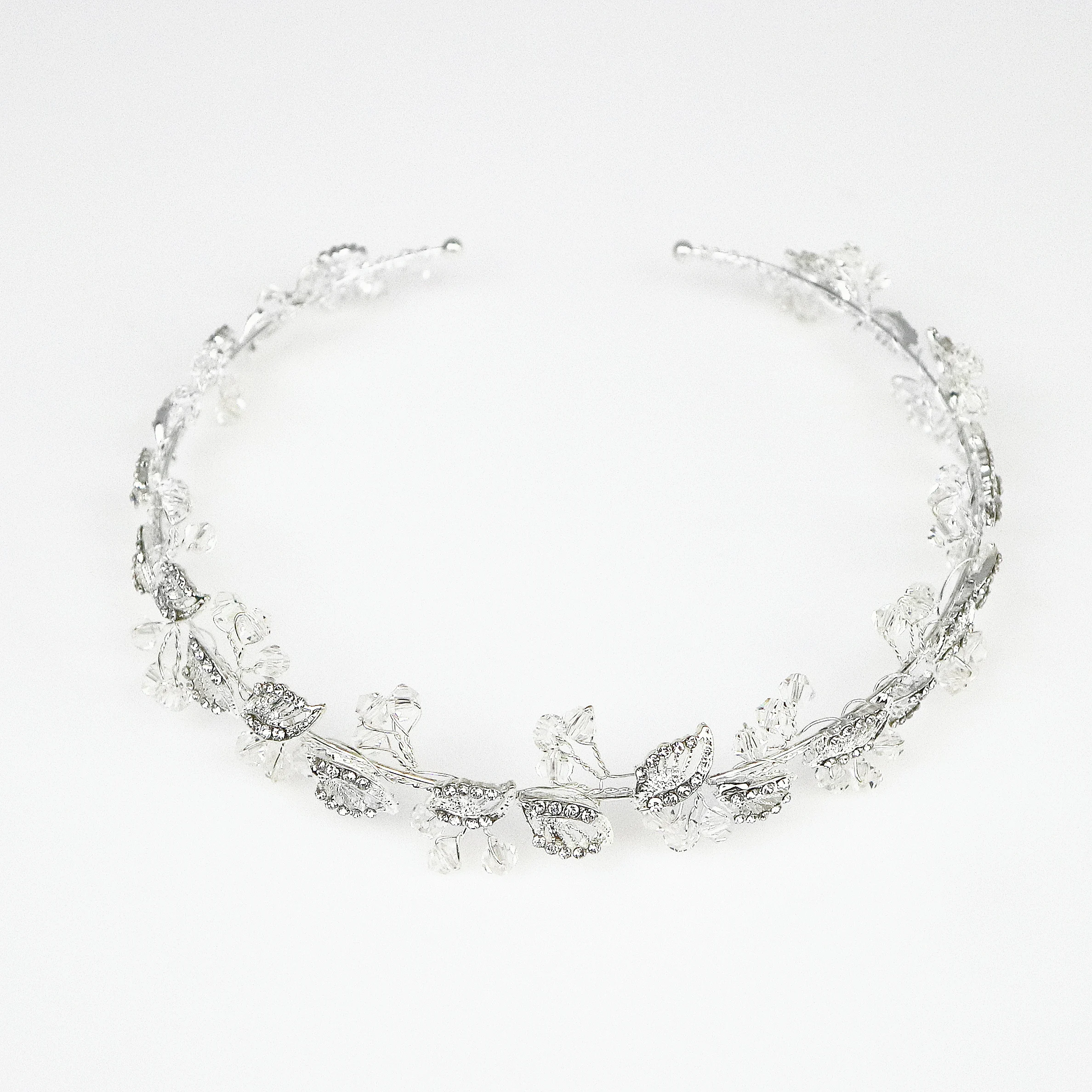 Sg0184 Wholesale Cheap High Quality Rhinestone Sliver Leaf Party