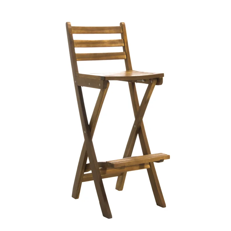 

Free Shipping Within US Outdoor Patio Furniture Foldable Wood Bar Stool
