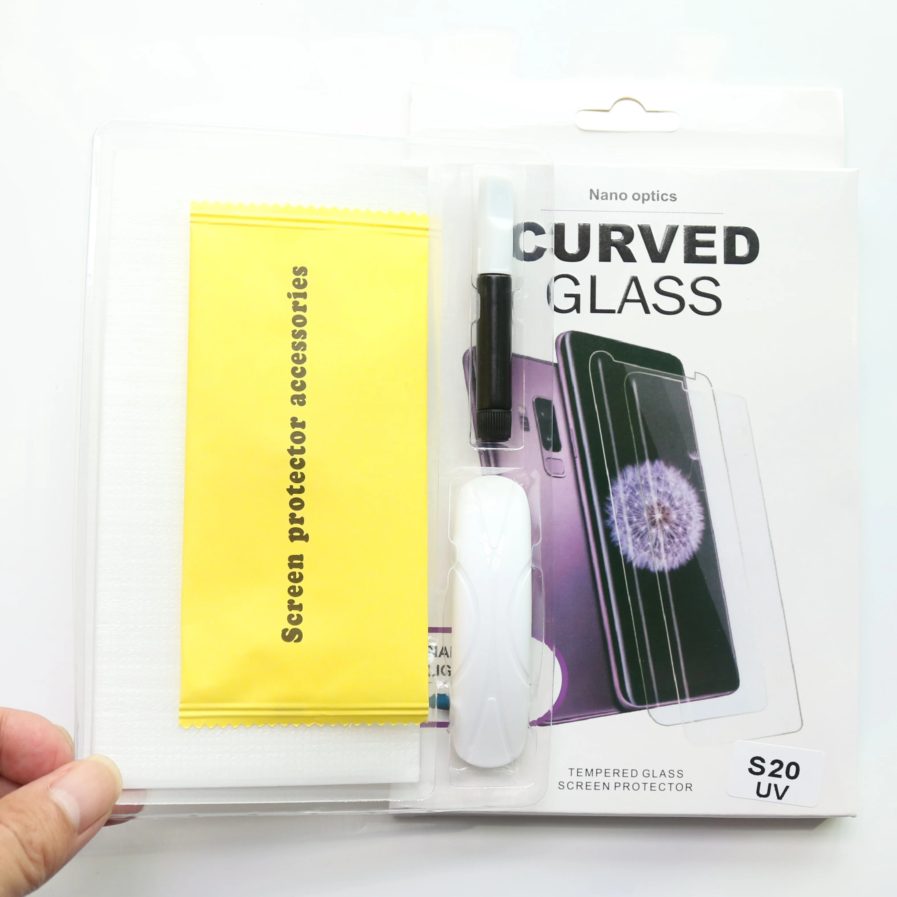 
for samsung s20 3D Curved cover UV liquid nano full glue tempered glass screen protector for samsung note 10 protective film 