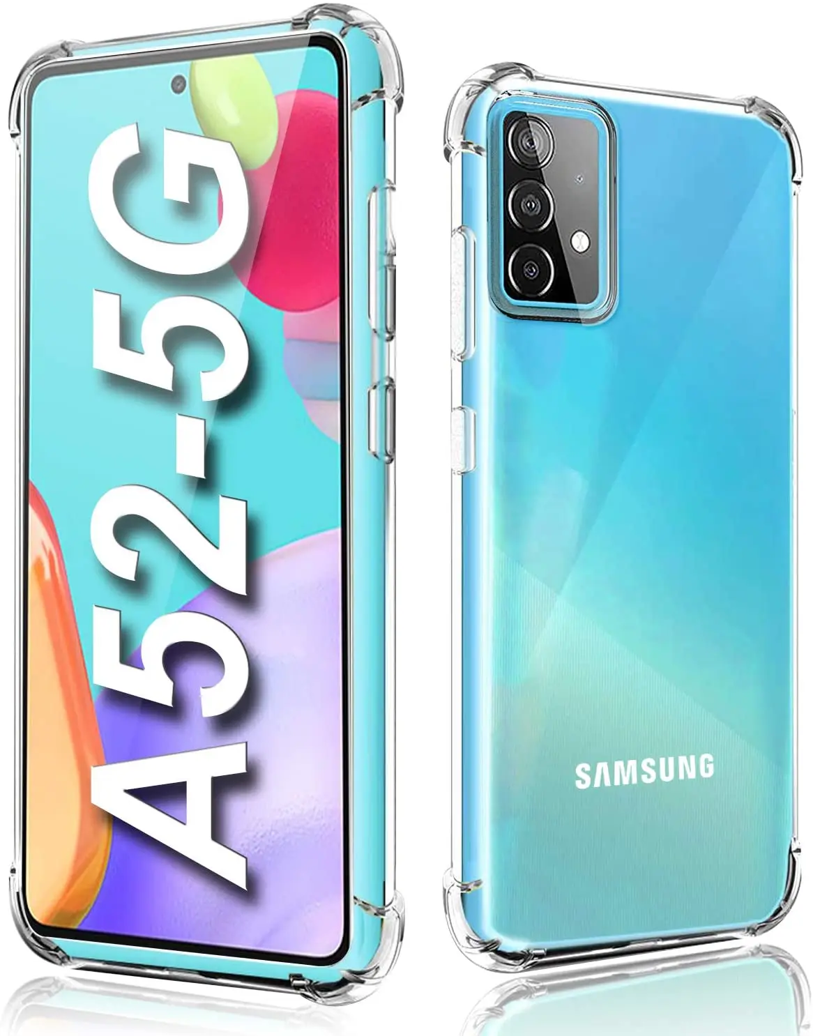 

For Samsung A82 Clear Case, Honatop Flexible Soft Phone Case For Samsung Galaxy A52 A72 A51 A71 Shockproof Fundas Para Celular, Transparent