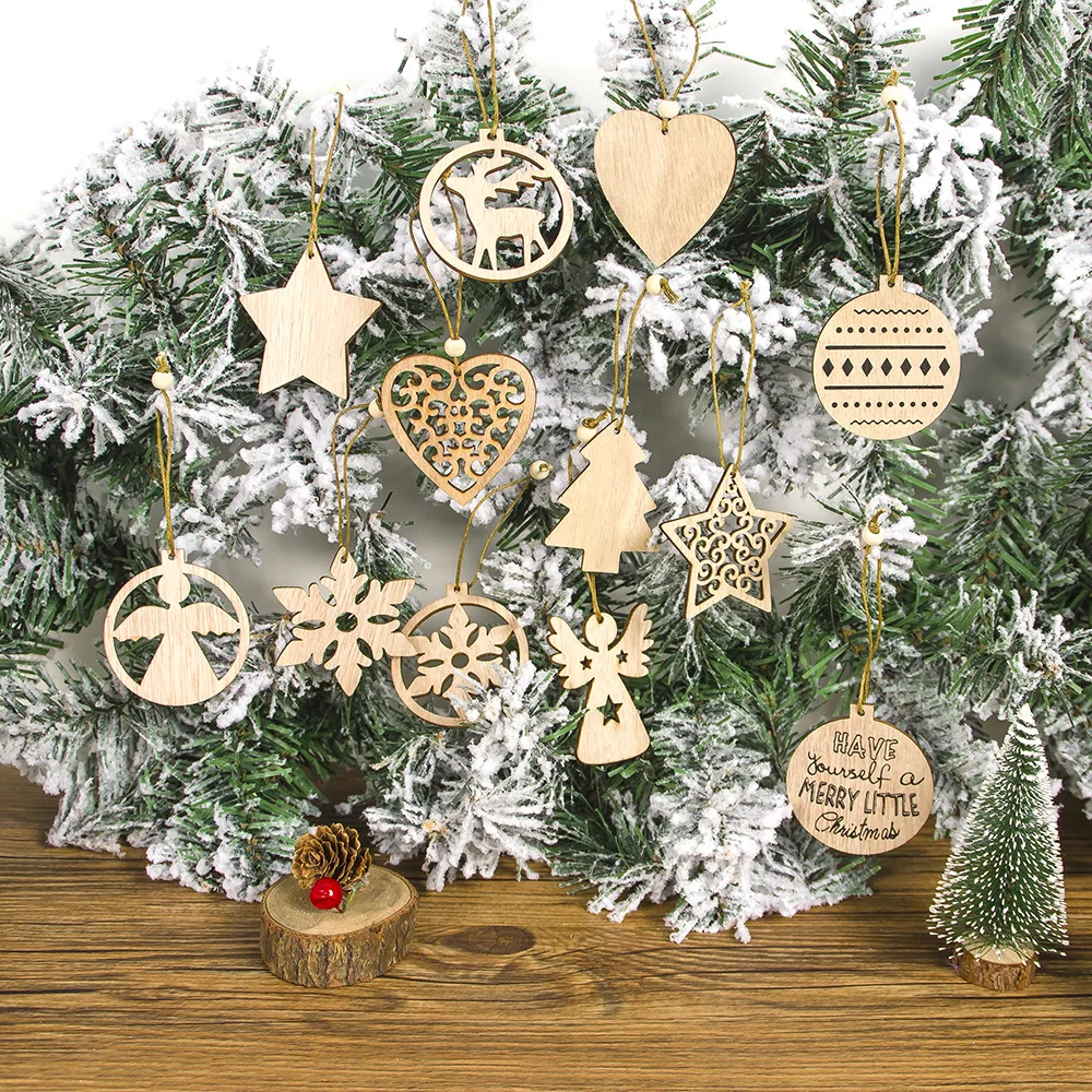 Christmas Tree Wooden Decorations