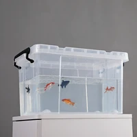 

Really Useful Box 64 Litre Eco Friendly Transparent Clear PP Plastic Sundries Storage Box With Lock Plastic Storage Boxes Bins