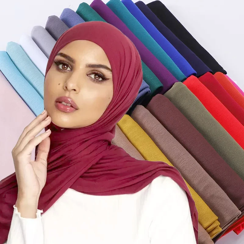 

Premium Jersey Hijab Scarf Women Match Same Color Cotton Inner Undercap Matching Hijab And Caps