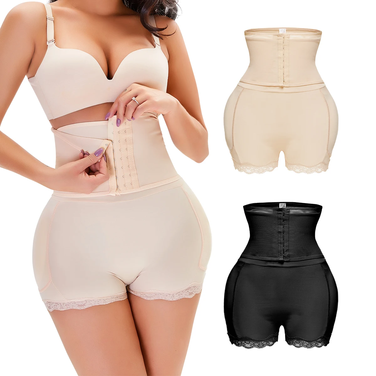 

high qulity women waist trainers and shape wear high waist bodyshaper control slim tummy booty butt lifter panty