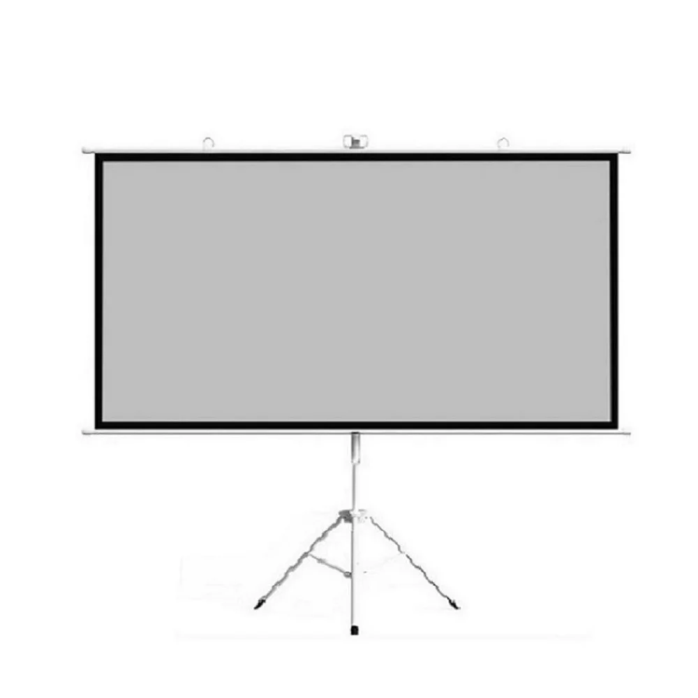 

2021 High Quality Floor Stand Projection Screen White  Tripod Projector Screen