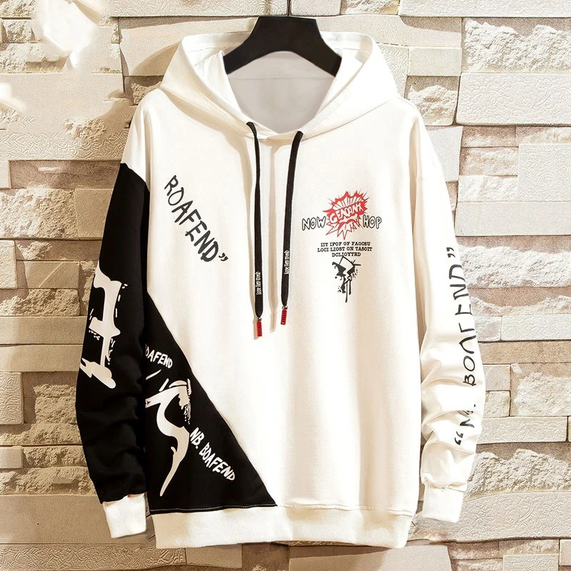 

colorblock hip hop cool streetstyle plus size oversized unisex pullover OEM custom design logo women men hoodies sweatshirts, Customized color