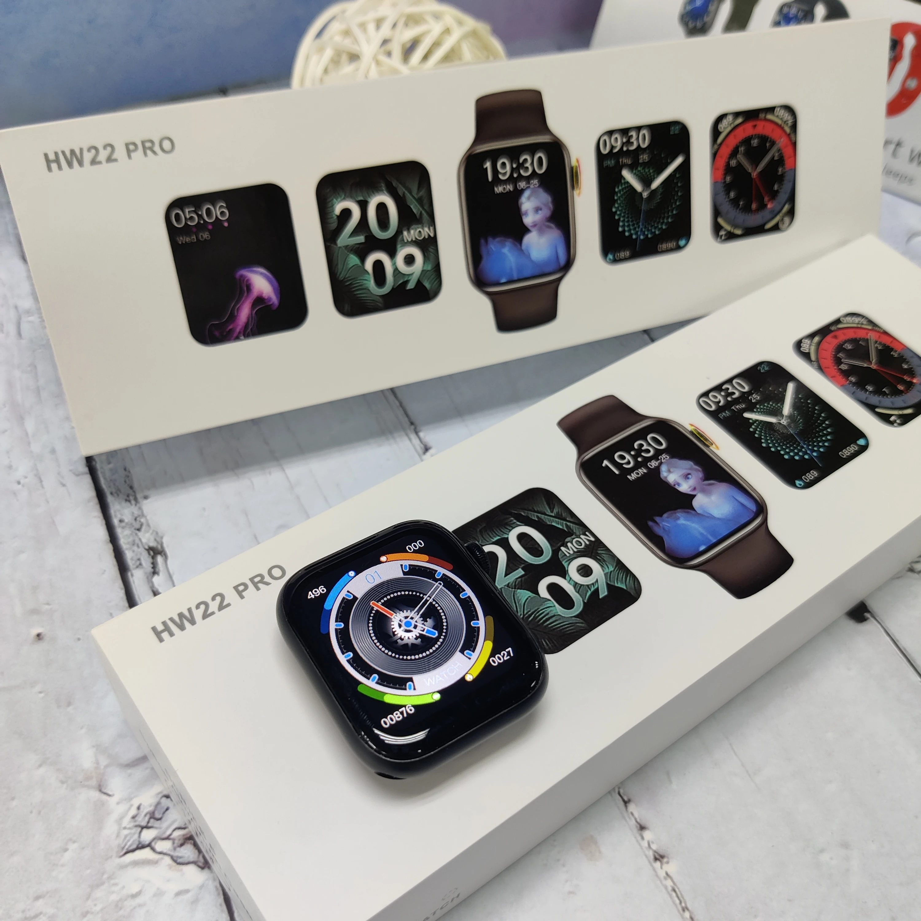 

2021 high quality HW22 pro Smart Watch bands 1.75 Inch BT Heart Rate Monitor android Smartwatch series 6
