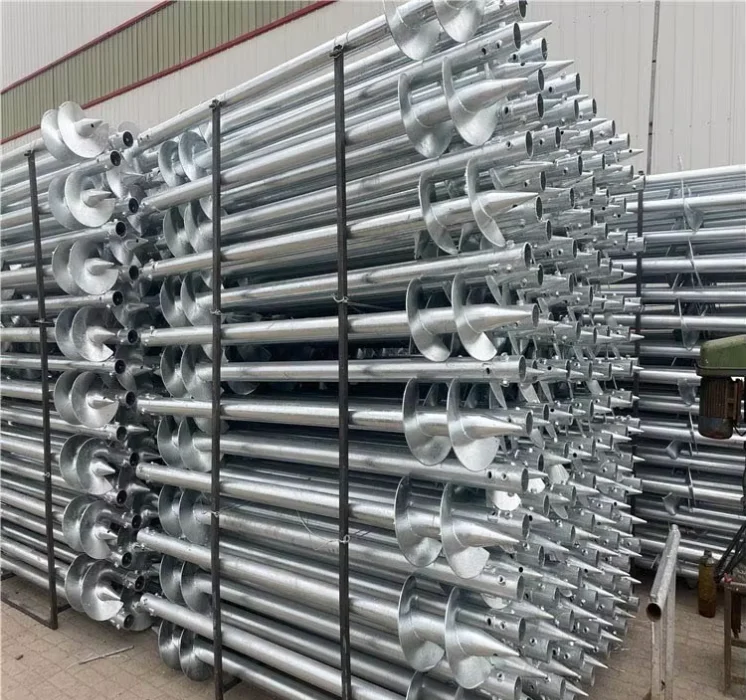PV Helical Pile Galvanized Ground Bracket System