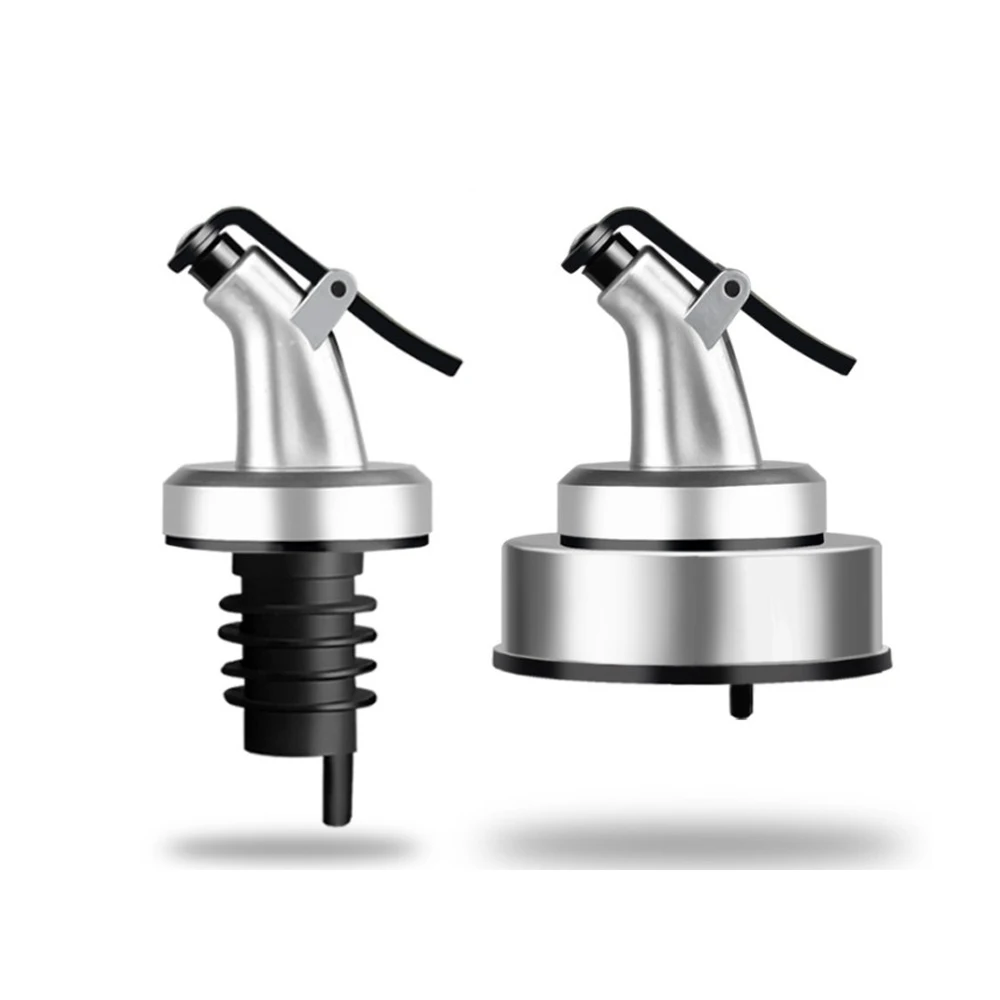 Olive oil pourer cap with screw lid for 43mm mouth bottle