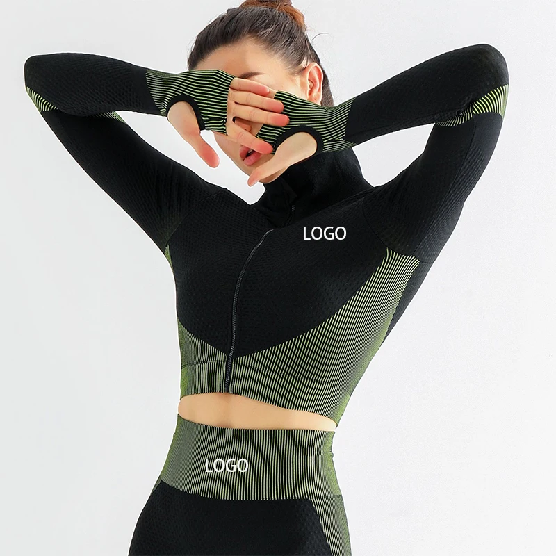 

INS hot sale Gym Clothing Women Seamless Yoga Set sports bra athletic wear for women, According to the picture