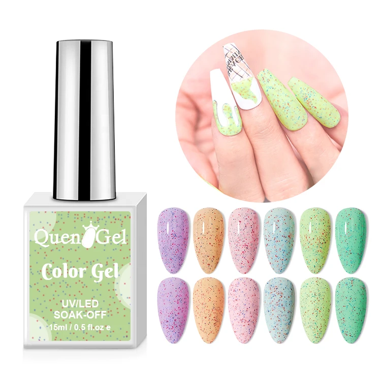 

Top Quality 15ml Yogurt Gel Nail Polish Custom Wholesale Semi Permanent Solid Soak Off Nail Polish