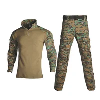 

Multicam Army Military Uniform Tactical G3 Bdu Camouflage Combat Set Airsoft War Game Shirts Pants with Pads
