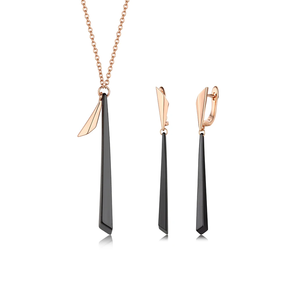 

QSY brand jewelry Korea style earring accessories ceramic Necklace Earrings Sets
