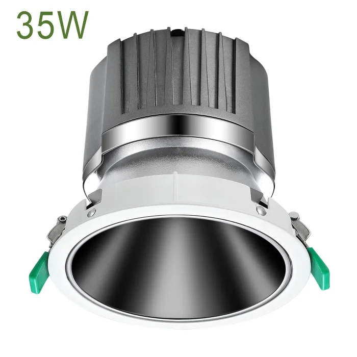 8816 35W Aurora Wall Washer Cylinder Decorative Gypsum Ceiling Fire Rated Anti Glare Spark CCT Dimmable COB LED Downlight