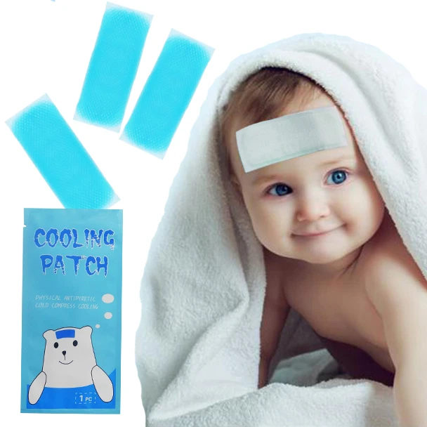 Head Cooling Pad Cool Down Kids Health Fever Clothe For Baby Headache 