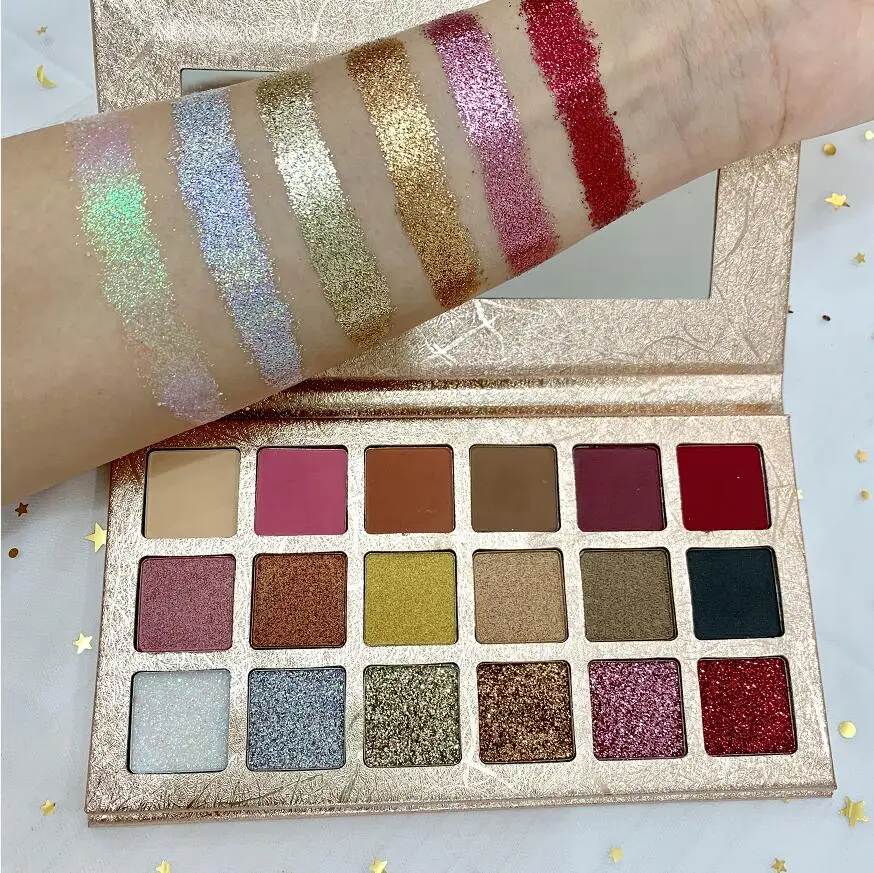 

luxury packaging eyeshadow palette custom label eye shadow palette