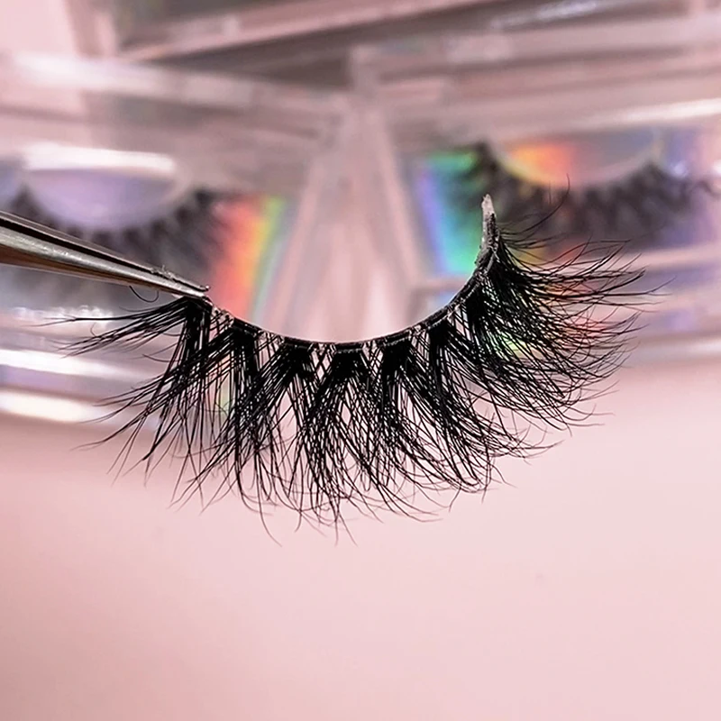 

Free samples custom own brand wholesale natural 3d mink lashes vendor invisible clear band eyelashes