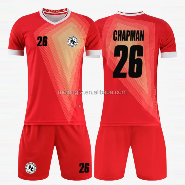 

2021 factory wholesale sports sublimation team custom football uniform soccer jersey set, Custom color