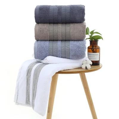 
Wholesale soft and thickened cloth bath towel 70 * 140cm custom Logo 