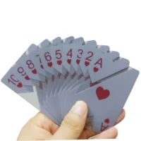 

custom logo transparent pvc 100%plastic blank cards game pieces tarot poker card playing cards printing