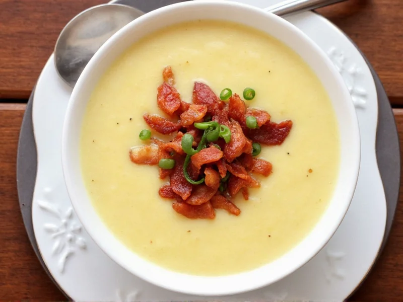Classic Potato Soup with Bacon Recipe: Creamy & Comforting
