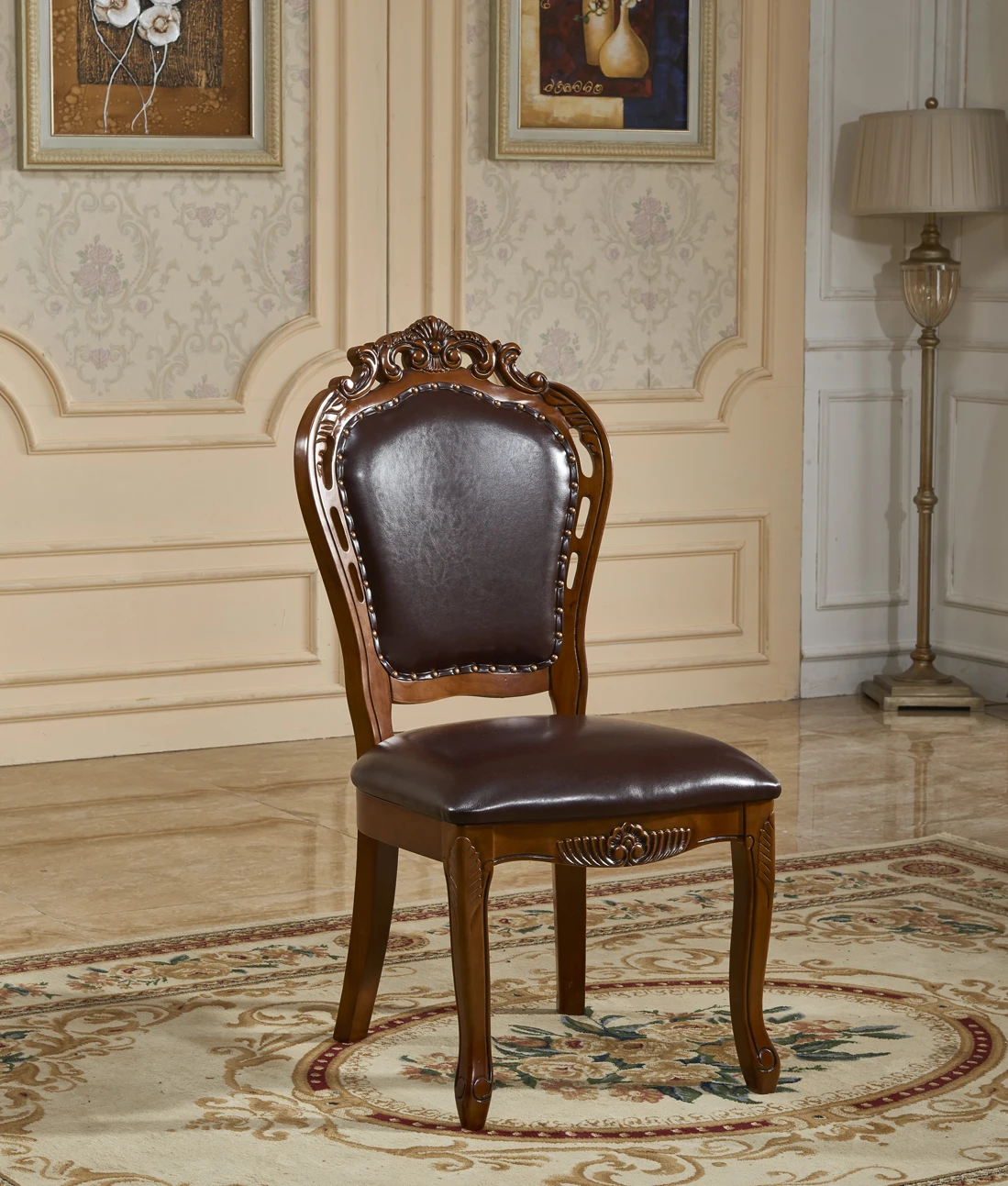 Hand Teak Solid Wood Carving Classic Dining Designs Double Luxury