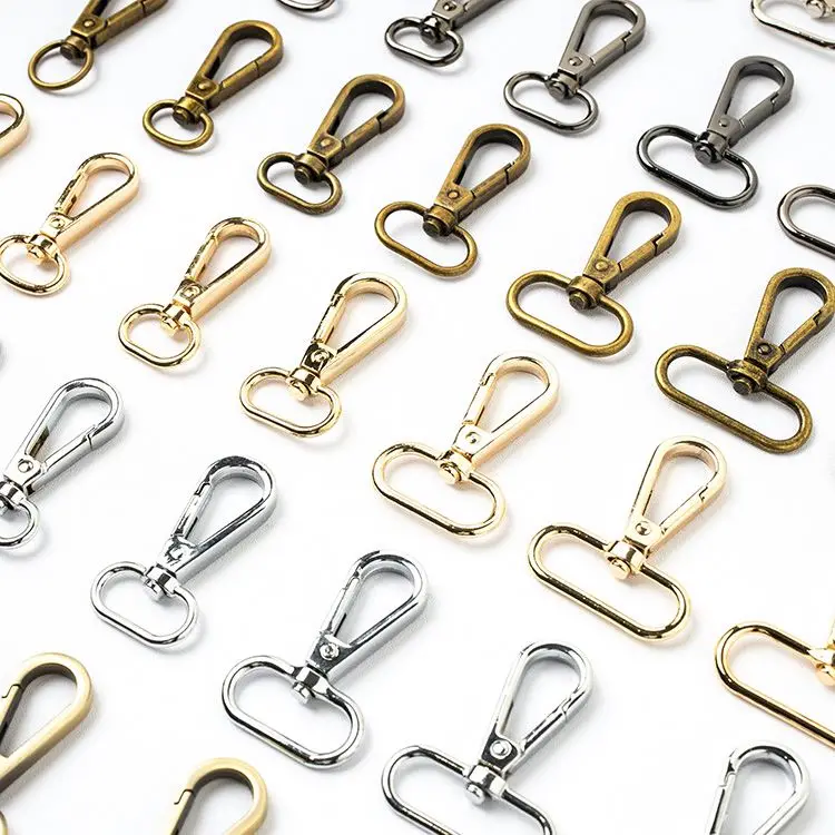 

Factory High Quality Snap Hook Zinc Alloy Swivel Snap Hook Black Light Gold Metal Handbag Accessories