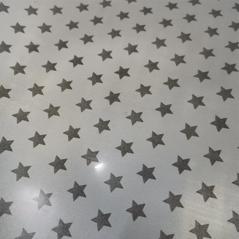 热卖星星图案高品质反光热转印膜