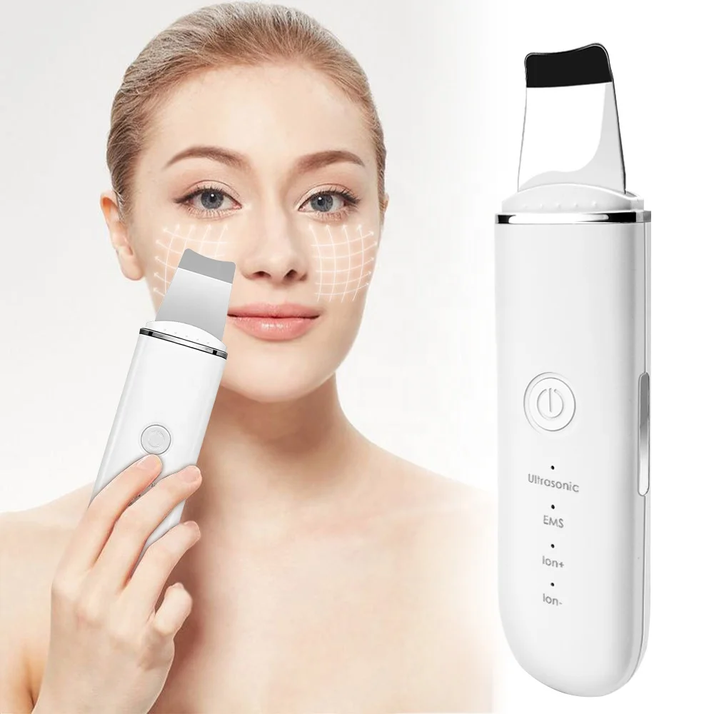 

2021 Amazon Hot Sale IPX7 Grade Waterproof USB Electric Face Skin Scrubber, White