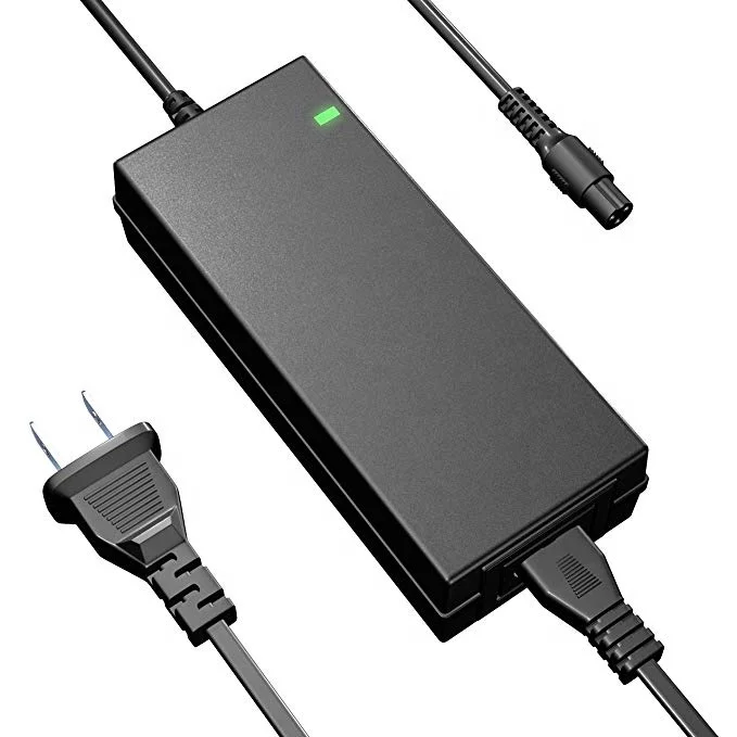 

42V 2A back up fast ev charger for hoverboard electric scooter, Black