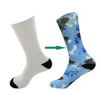 

Blank white tube polyester socks for sublimation