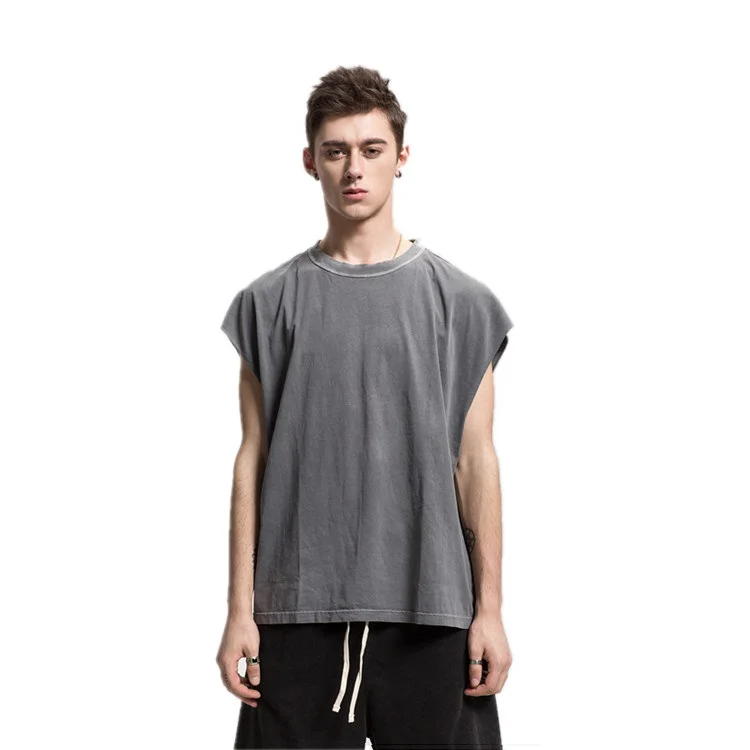 

Wholesale Men Hip Hop Acid Wash Oversize T-shirt
