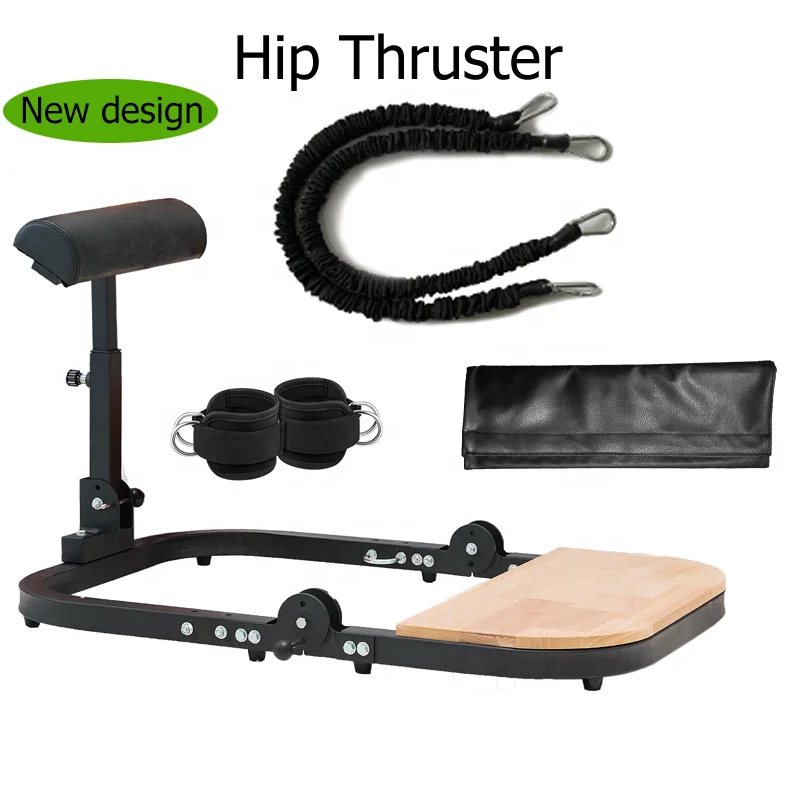 

2021 Hip Up machine Deep Thrust Trainer Lift Lifter Gym Equipment Trust Machine Muscle Pelvic Fitness Buttock, Black,white