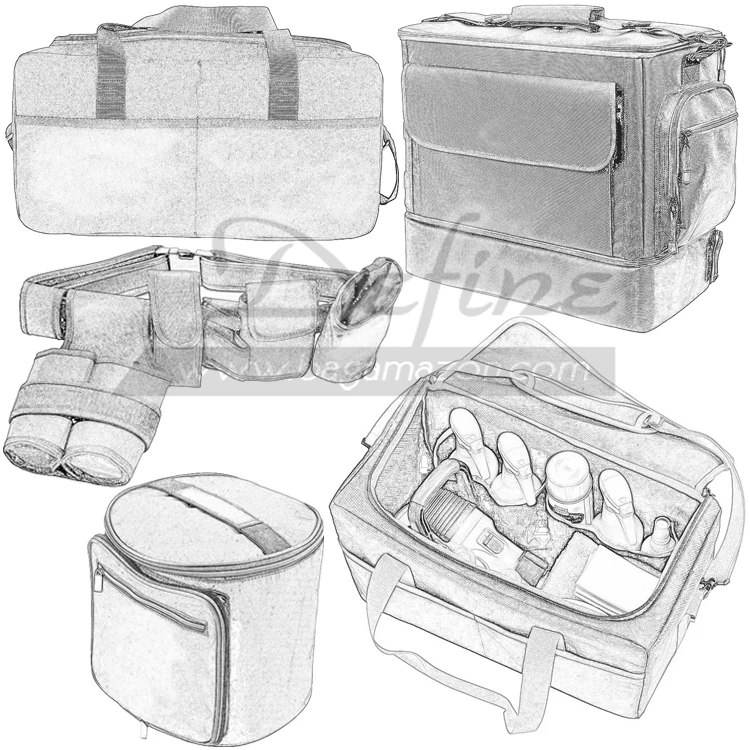 Roadside Safety Car Rescue Gear Bag Durable Tarpaulin Cars Tool