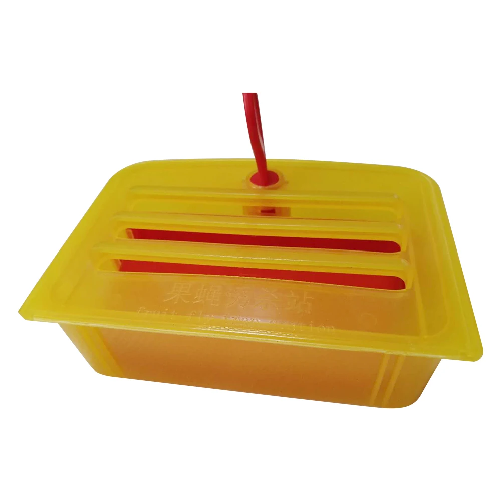 

100PCS/LOT Outdoor Fruit Fly Trap Insect Aphids Flies Moth Bait Station, Yellow
