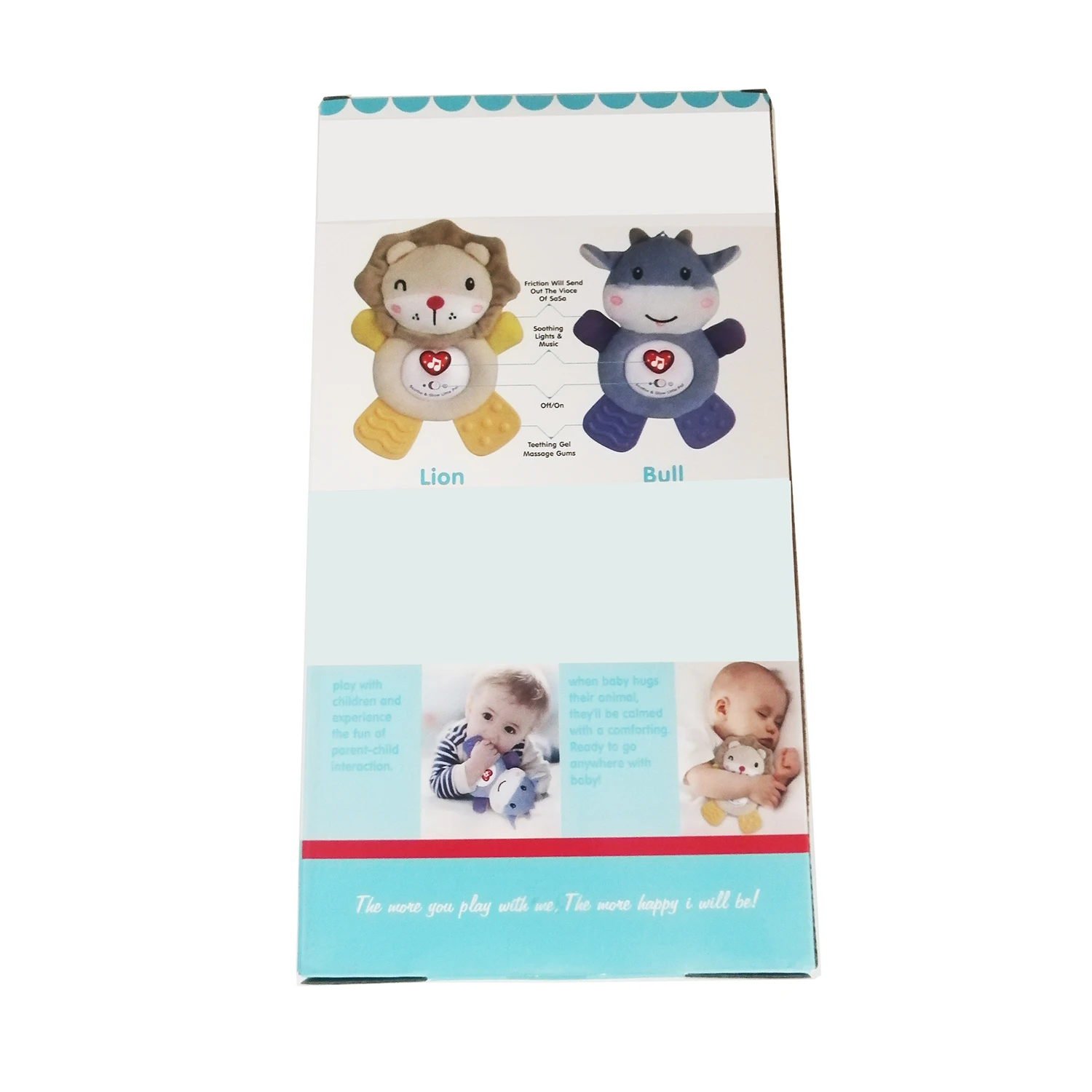 2025 Hot Parent Helpful Baby RattlesTeether Plush Toys Sleep Sound Machine Baby Toys for 6 Months Year Old Baby