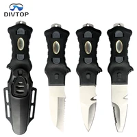 

2020 OEM Blunt Pointed Tip Stainless Steel Dive Knife, Fixed Blade Line Cutter diving equipment.