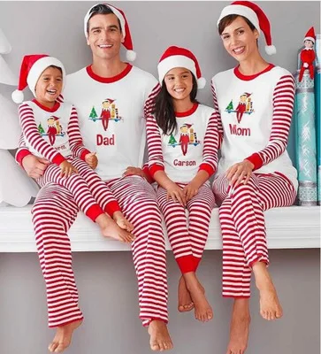 

Night Gown Long Sleepwear Kids Matching Family Clothes Pijama De Navidad Christmas Pajamas Stay Home Clothes For Women